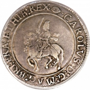 Аверс монеты Англия, 1 крона, 1625, Серебро, Овальный герб, без С-R