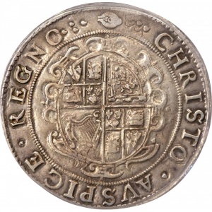 Реверс монеты Англия, 1 крона, 1625, Серебро, Овальный герб, без С-R