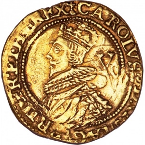 Аверс монеты Англия, 1 крона, 1625, Золото, второй бюст Карла I