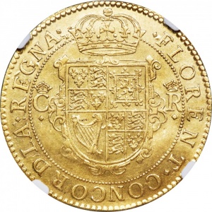 Реверс монеты Англия, 1 юнайт, 1631