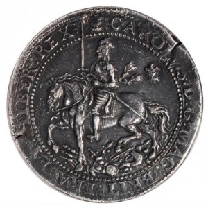 Аверс монеты Англия, 1 фунт (соверен), 1644