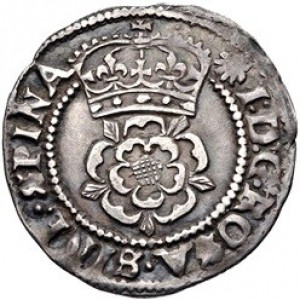 Аверс монеты Англия, 2 пенса, 1604