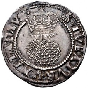 Реверс монеты Англия, 2 пенса, 1604
