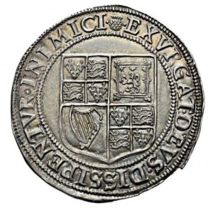 Реверс монеты Англия, 1 шиллинг, 1604, Первый бюст Якова I