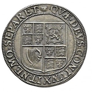 Реверс монеты Англия, 1 шиллинг, 1604, Пятый бюст Якова I