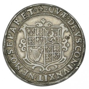 Реверс монеты Англия, ½ кроны, 1604