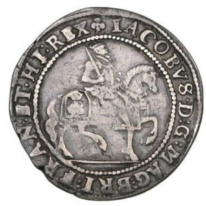 Аверс монеты Англия, ½ кроны, 1619