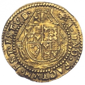 Реверс монеты Англия, ½ энжела, 1604