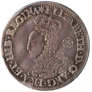 Аверс монеты Англия, 6 пенсов, 1561-1566