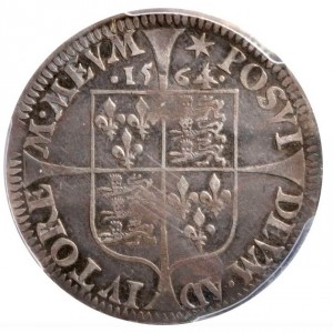 Реверс монеты Англия, 6 пенсов, 1561-1566