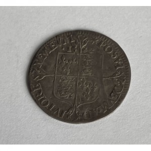Реверс монеты Англия, 6 пенсов, 1562