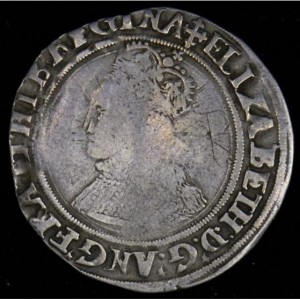 Аверс монеты Англия, 1 шиллинг, 1582