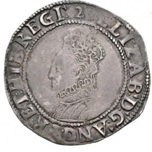 Аверс монеты Англия, 1 шиллинг, 1601-1602