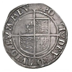 Реверс монеты Англия, 1 шиллинг, 1601-1602