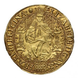 Аверс монеты Англия, 1 соверен, 1583