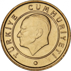 Аверс монеты Турция, 1 куруш, 2009-2022