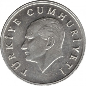 Аверс монеты Турция, 1 лира, 1985-1989