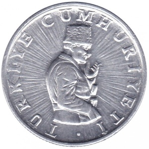 Аверс монеты Турция, 10 лир, 1982