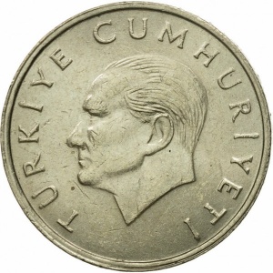 Аверс монеты Турция, 10.000 лир, 1994-1997