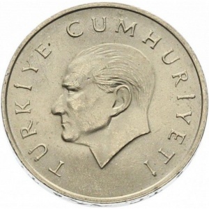 Аверс монеты Турция, 25.000 лир, 1995-2000
