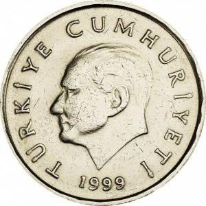 Аверс монеты Турция, 50.000 лир, 1996-2000