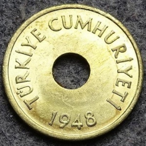 Аверс монеты Турция, 1 куруш, 1947-1951
