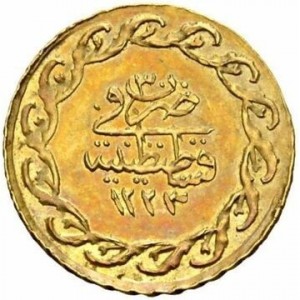 Реверс монеты Турция, ¼ седид махмудийе, 1808