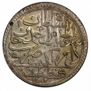 Аверс монеты Турция, 2 куруша, 1774