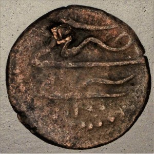 Реверс монеты Турция, 1 мангир, 1689