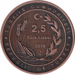 Аверс монеты Турция, 2½ лиры, 2019, Ходжа Насреддин