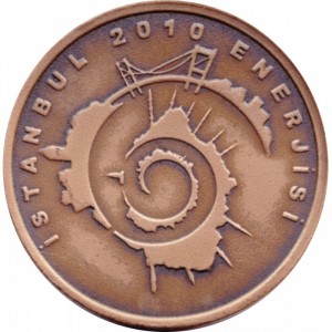Реверс монеты Турция, 10 лир, 2010, Стамбул - Культурная столица Европы