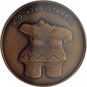 Реверс монеты Турция, 20 лир, 2010, Стамбул - Культурная столица Европы /Скульптура тела/