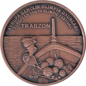 Реверс монеты Турция, 20 лир, 2011, Европейский юношеский олимпийский фестиваль