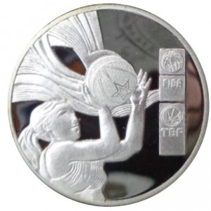 Реверс монеты Турция, 20 лир, 2014, Чемпионат мира по баскетболу среди женщин, Турция 2014