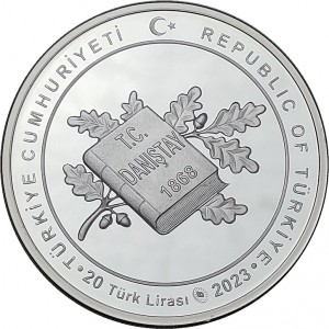 Аверс монеты Турция, 20 лир, 2023, 155 лет государственному совету