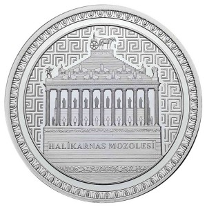 Реверс монеты Турция, 20 лир, 2024, Семь чудес древнего мира - Мавзолей в Галикарнасе