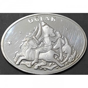 Реверс монеты Турция, 25 новых лир, 2008, Знаки зодиака - Козерог