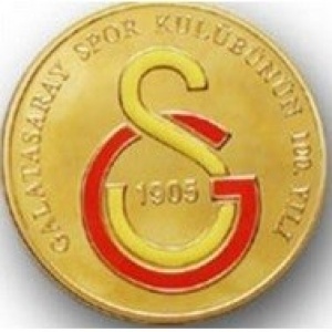 Реверс монеты Турция, 30 новых лир, 2005, 100 лет футбольному клубу "Галатасарай"