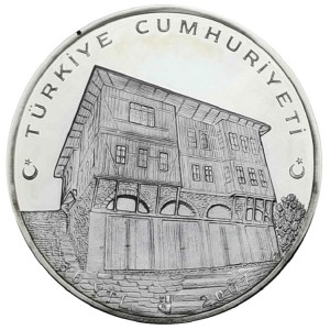 Реверс монеты Турция, 30 новых лир, 2007, Дома Сафранболу