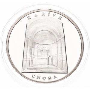Реверс монеты Турция, 30 новых лир, 2007, Монастырь Хора