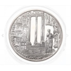 Реверс монеты Турция, 40 новых лир, 2008, Средиземноморский регион - Адана и Анталия