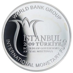 Реверс монеты Турция, 50 лир, 2009, Группа Всемирного банка