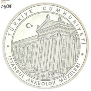 Аверс монеты Турция, 50 лир, 2010, 100 лет со дня смерти Османа Хамди Бея