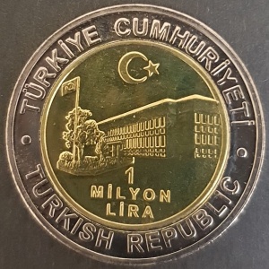 Аверс монеты Турция, 1.000.000 лир, 2002, Июль (Temuz)