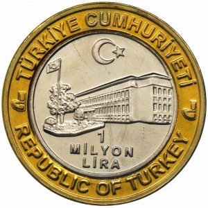 Аверс монеты Турция, 1.000.000 лир, 2003-2004, Январь (Ocak)