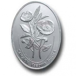 Реверс монеты Турция, 7.500.000 лир, 2002, Турецкие цветы - Пион (Paeonia turcica)