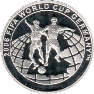 Реверс монеты Турция, 15.000.000 лир, 2003, Чемпионат мира по футболу 2006