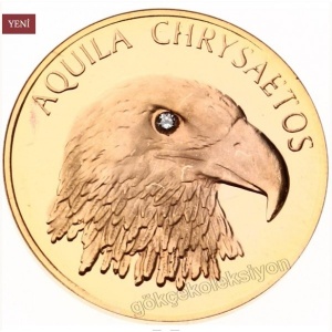 Реверс монеты Турция, 50.000.000 лир, 2001, Беркут /Aquila chrysaetos/