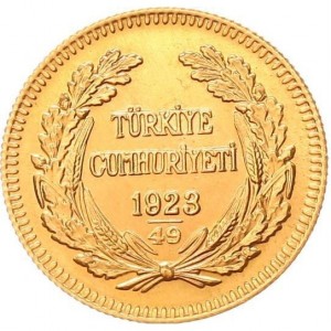 Аверс монеты Турция, 100 курушей, 1923, Ататюрк