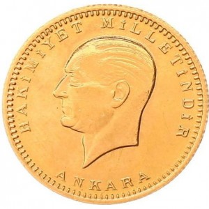 Реверс монеты Турция, 100 курушей, 1923, Ататюрк
